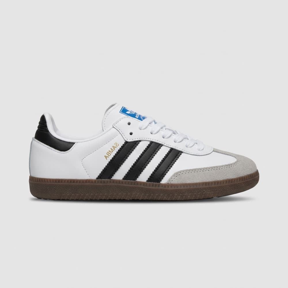 Adidas Samba | Couro Legítimo — BRANCO/PRETO