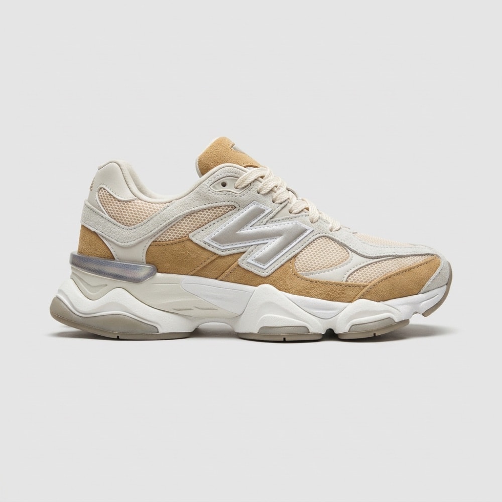New Balance 9060 | Couro Legítimo — CARAMELO