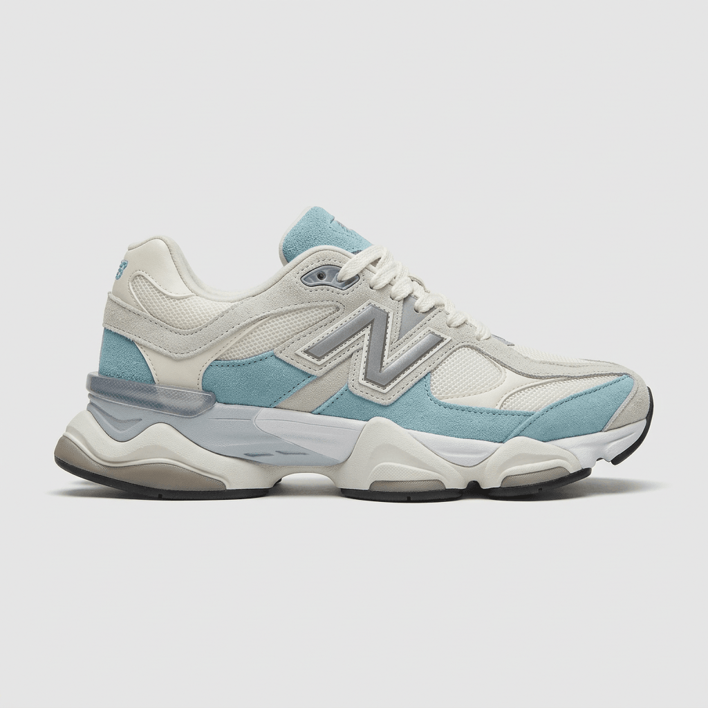 New Balance 9060 | Couro Legítimo — AZUL/CINZA